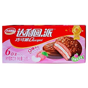 216g6枚达利巧可派白桃乌龙味