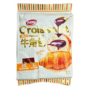 250g10枚装达利牛角包巧克力味