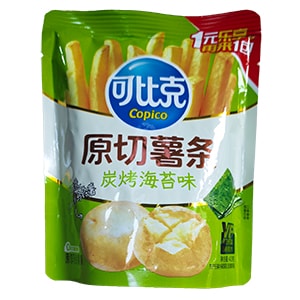 40g可比克原切薯条炭烤海苔