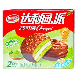72g2枚达利园巧可派清新抹茶味
