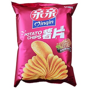 60g亲亲薯片孜然烤肉味